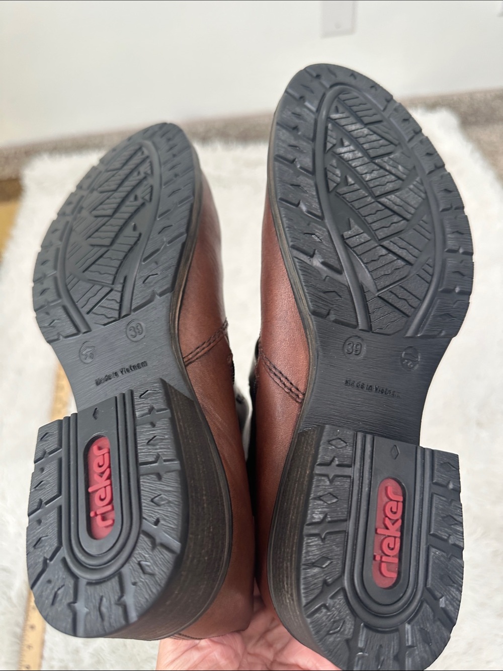 🦊 NWT Rieker Leather Moto Boots - Picture 5 of 7